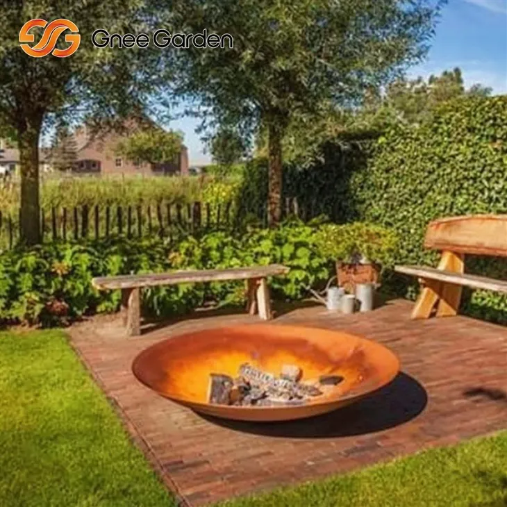 Corten Steel Rustic Fire Pit Modern