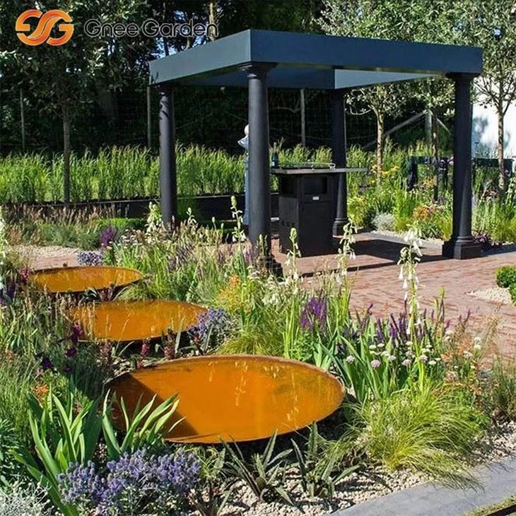 Corten Round Grill Fire Bowl Design