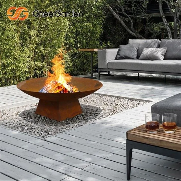 Corten Rustic Propane Fire Bowl Outdoor