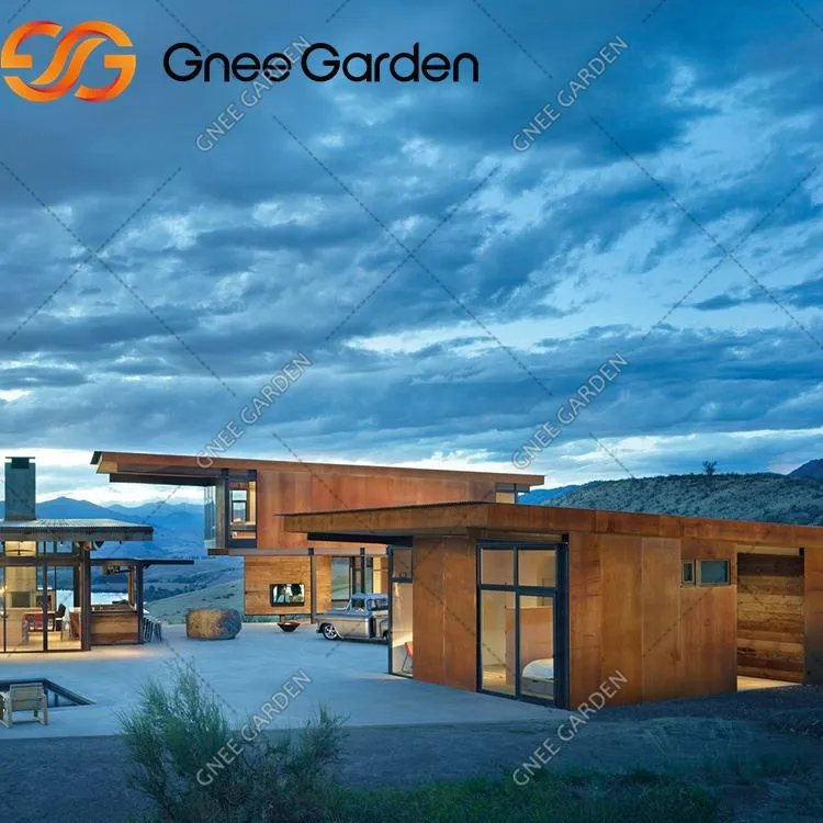 کورٹن اسٹیل پردے کی دیوار زنگ آلود رنگ