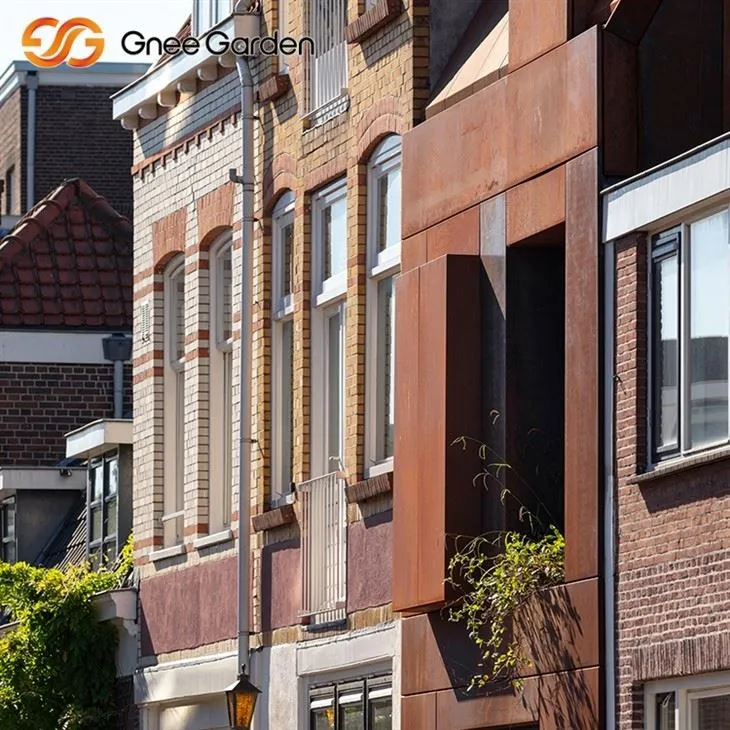 کورٹن اسٹیل اگواڑے صنعتی طاقت کے پینل