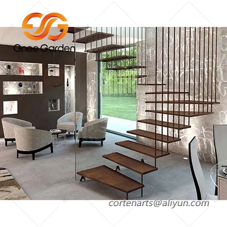 کارٹین اسٹیل زنگ آلود دھاتی باغ کی سیڑھیاں