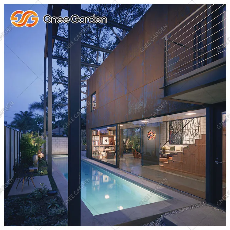 دیواروں کے لئے کورٹن اسٹیل کی چادریں