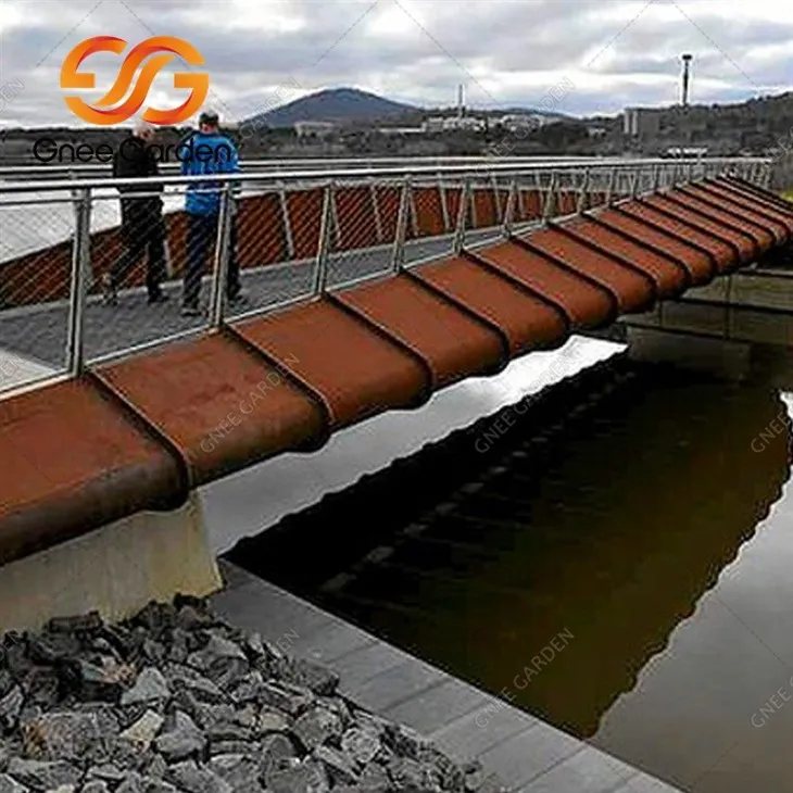 cor ten pedestrian bridge