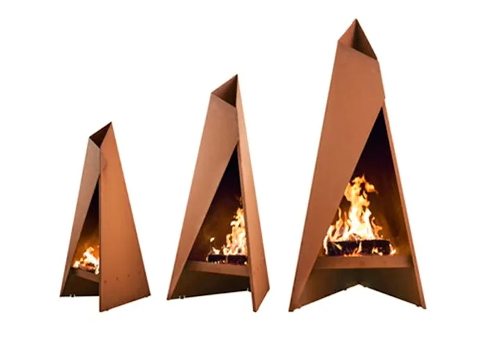 Corten Steel Wood Burning Stove