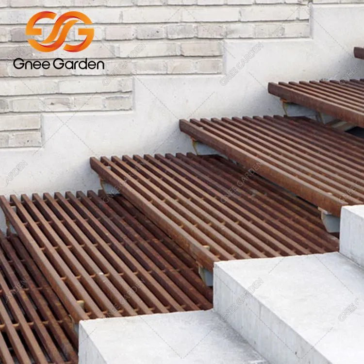 حسب ضرورت ویدرنگ اسٹیل گارڈن سیڑھیاں