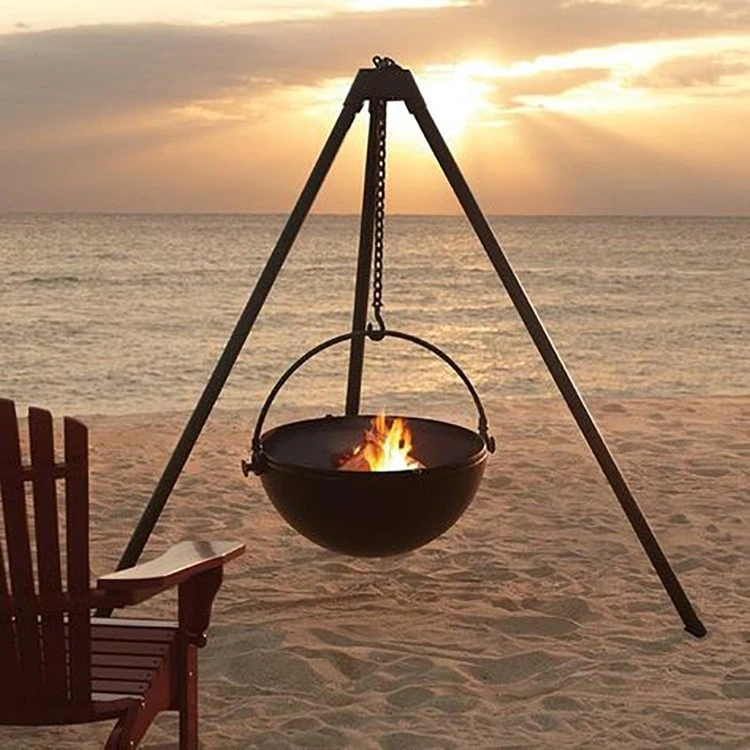 Fire Pit With BBQ Grill