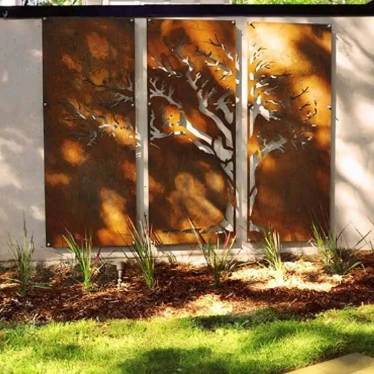 ہوم گارڈن لیزر کٹ باڑ پینل آؤٹ ڈور