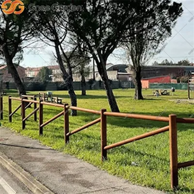 کورٹن اسٹیل جدید باڑ میں کسٹم ڈیزائن