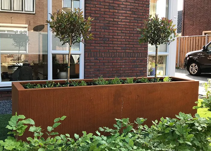 Corten Steel outdoor flower pots Corten Steel outdoor flower pots