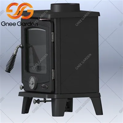 لوہے کی لکڑی کا چولہا۔